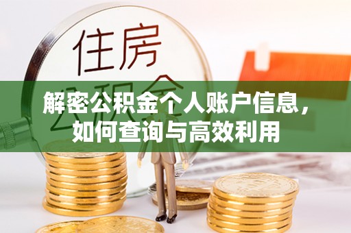 蓟县解密公积金个人账户信息，如何查询与高效利用
