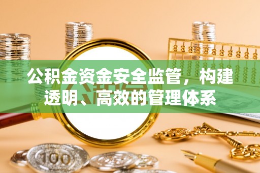蓟县公积金资金安全监管，构建透明、高效的管理体系